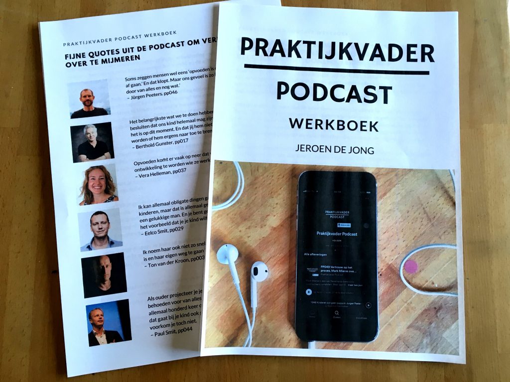 praktijkvader podcast werkboek jeroen de jong